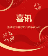 喜讯 | 浙江银娱优越会717再获ISO系统双认证